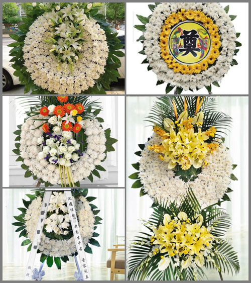 山西运城绛县大交镇东贺水村花圈速递